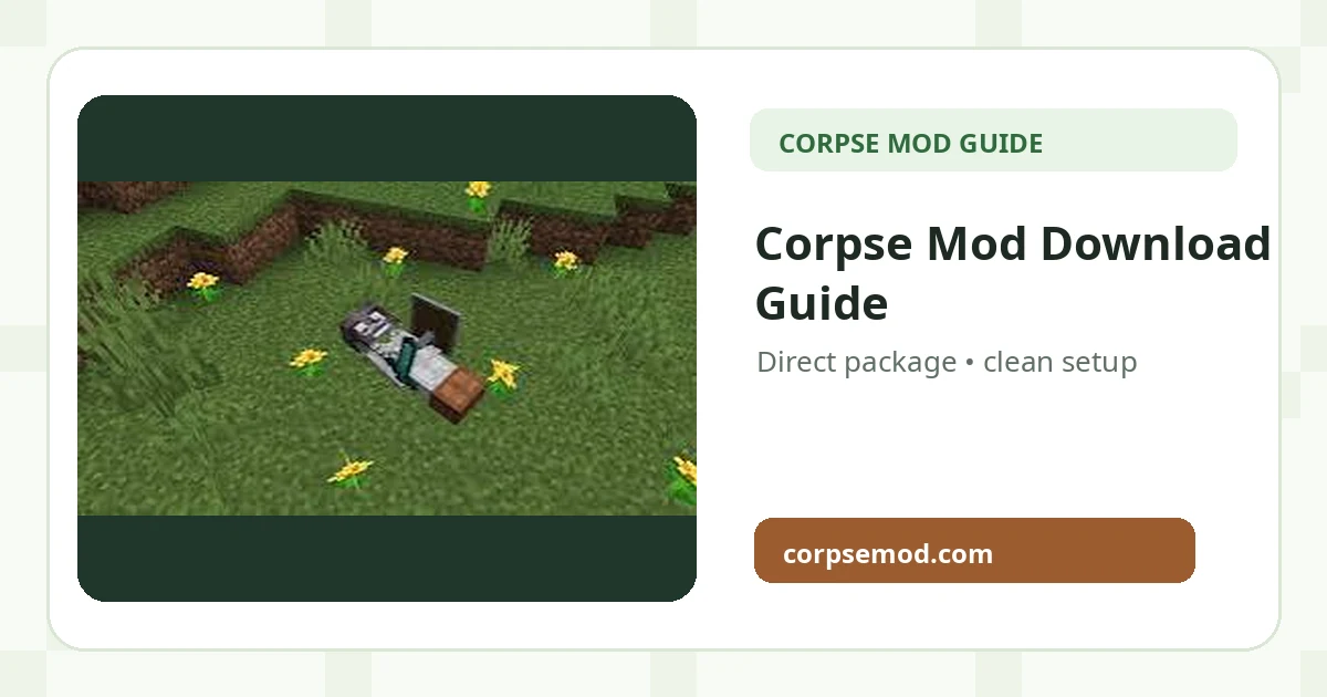 Corpse Mod download guide