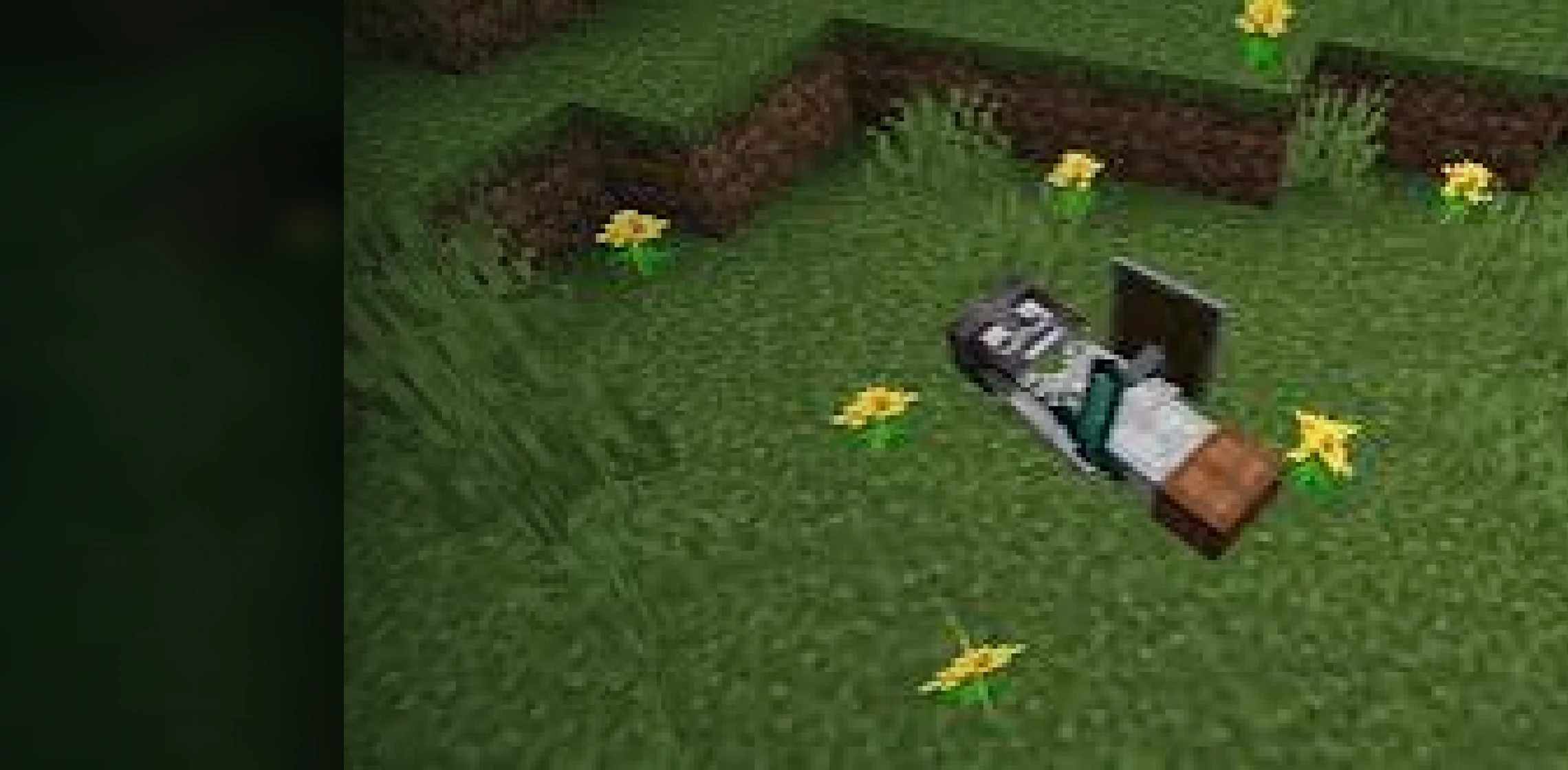 Minecraft corpse recovery scene for Corpse Mod
